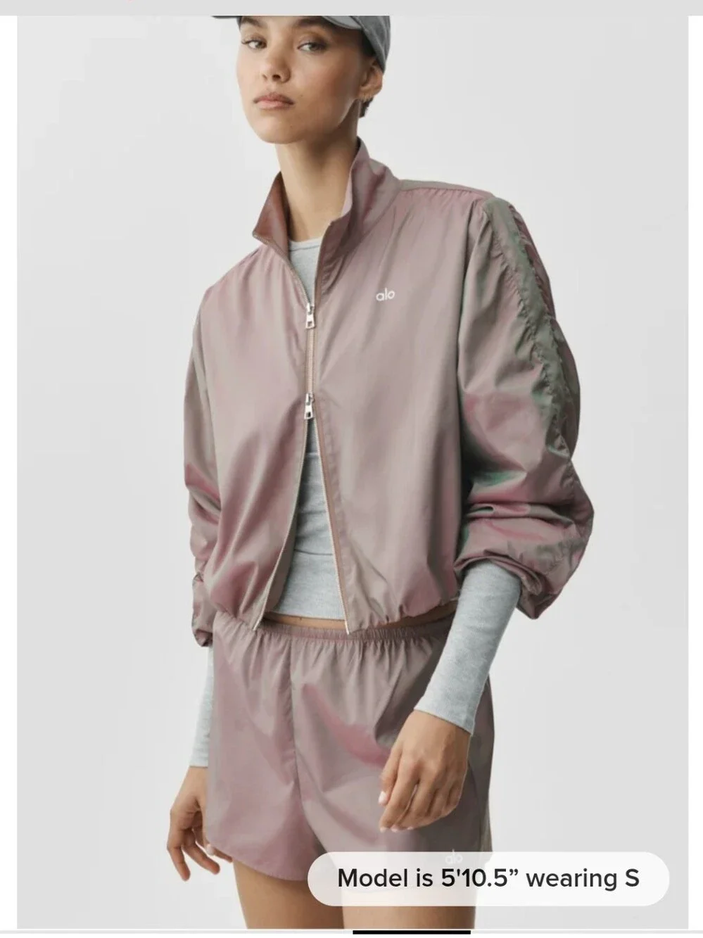 ALO Yoga Prismatic Jacket - Pink Moonlight